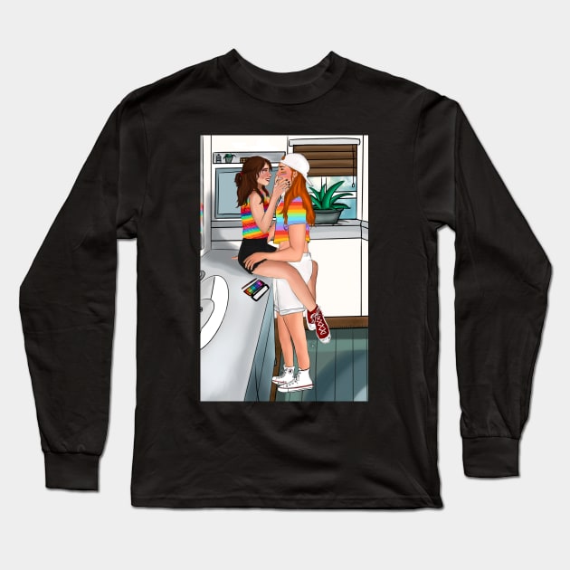 pride (in the name of love) - wynhaught fire & rain Long Sleeve T-Shirt by wynhaaughtcolbs